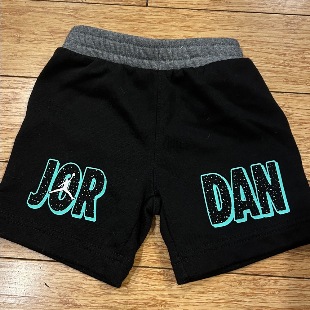 Jordan Black Shorts with Gray Waistband NWOT